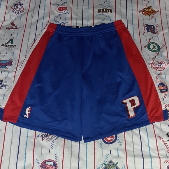 2013 Game Issued Detroit Pistons Authentic Jersey Shorts Vintage Basketball